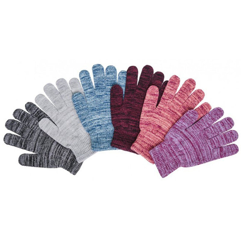6-Pack: Women's Solid Magic And Plush Warm Gloves Women's Shoes & Accessories Space Dye Assortment - DailySale