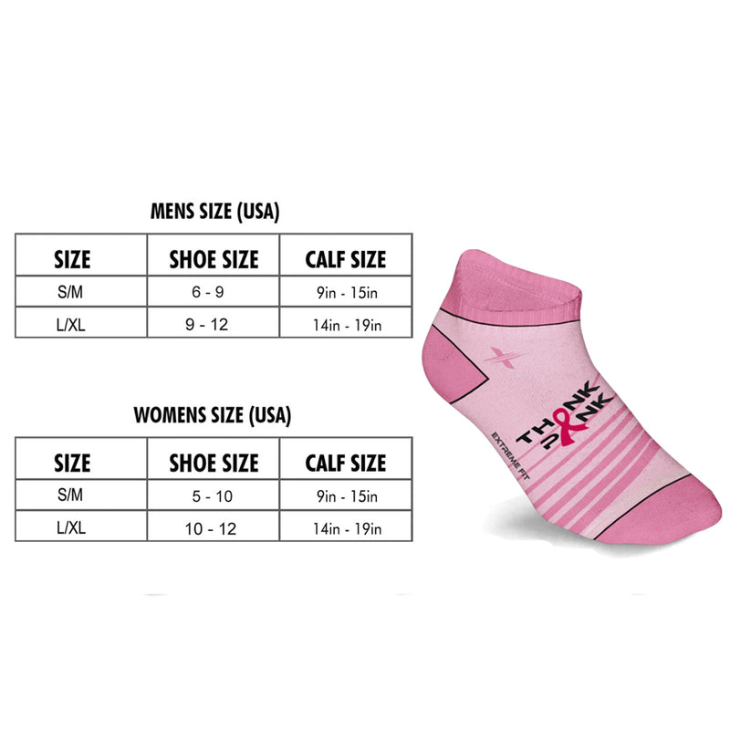 6-Pairs: Breast Cancer Awareness Ankle Compression Socks Women's Shoes & Accessories - DailySale
