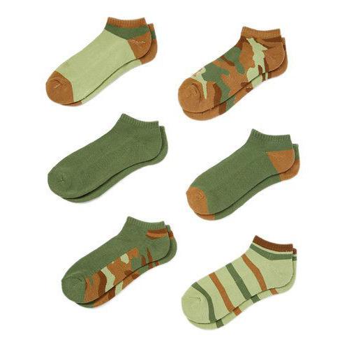 6-Pairs: Cover Girl Womens Low Cut/No Show Socks Women's Accessories Green Camo - DailySale