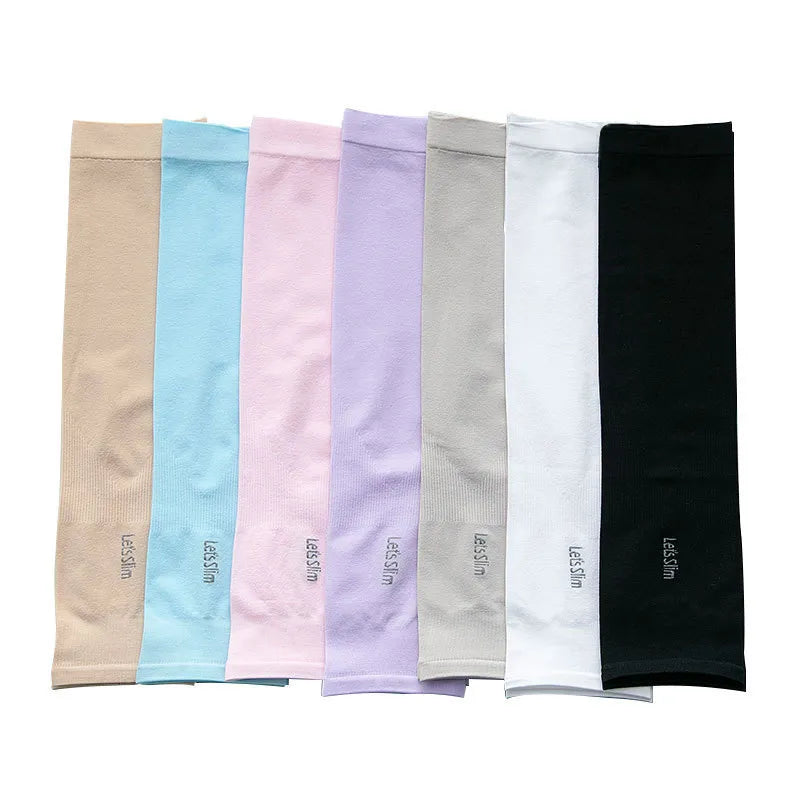 6-Pairs: Ice Silk UV Protection Arm Sleeves Sports & Outdoors - DailySale