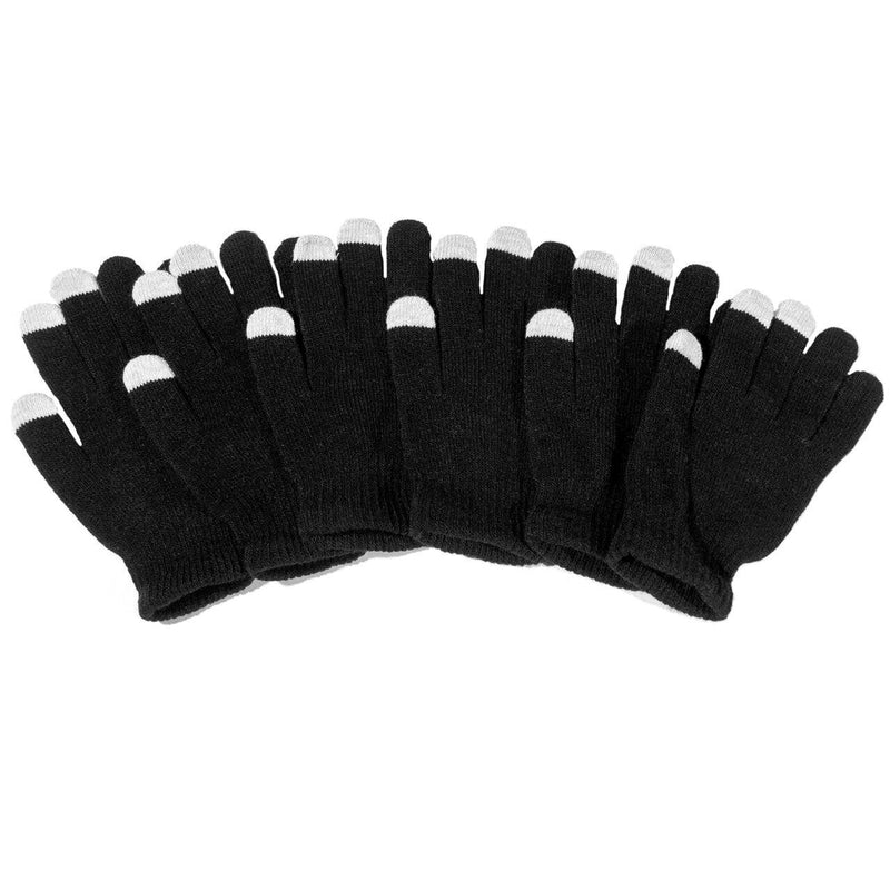 6 Pairs: Unisex Touchscreen Ultra-Soft & Comfy Gloves - Assorted Colors Women's Apparel - DailySale