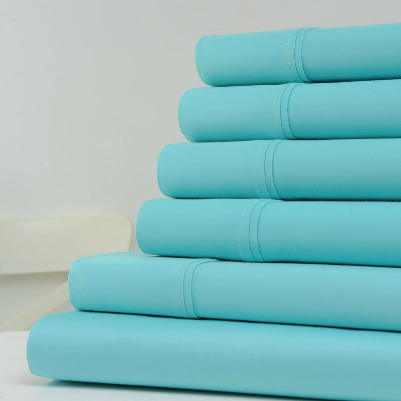 6-Piece: 1200 Thread Count Cotton Sheets