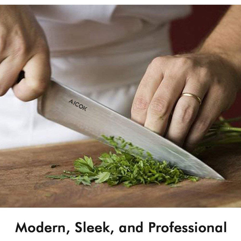 6-Piece: Aicok German Stainless Steel Kitchen Knife Set Kitchen Tools & Gadgets - DailySale