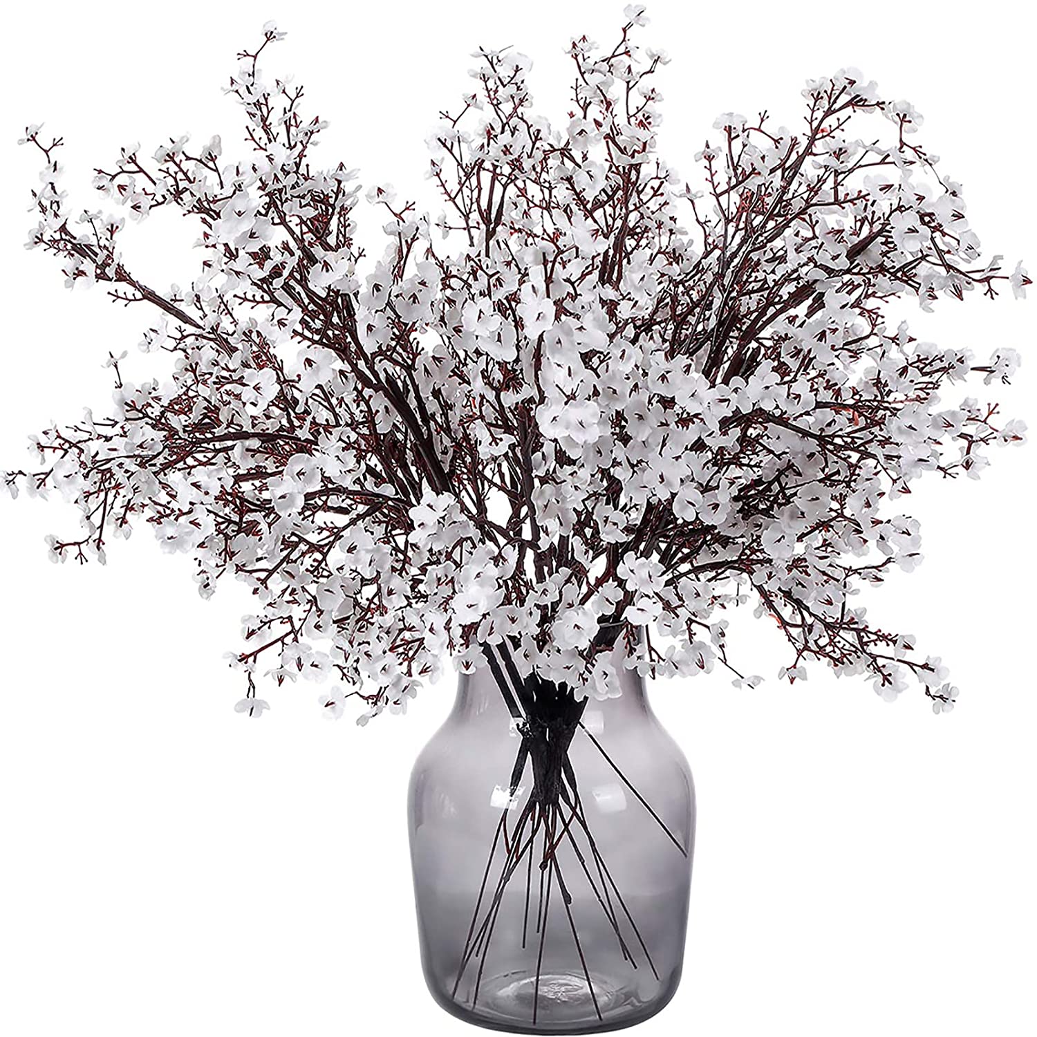 6-Piece: Baby's Breath Artificial Gypsophila Bouquet Furniture & Decor White - DailySale