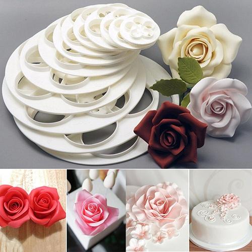 6-Piece: Baking Mold Fondant Cake Sugarcraft Rose Flower Cookie Kitchen & Dining - DailySale