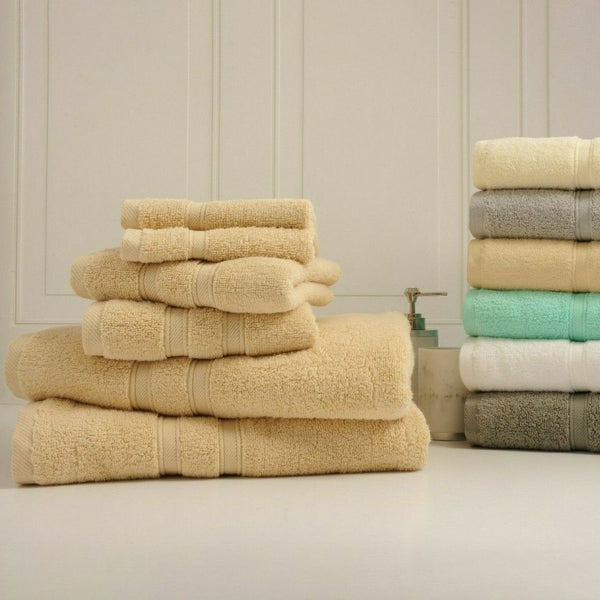 6-Piece: Bibb Home Zero Twist Egyptian Cotton Towel Set Bath - DailySale