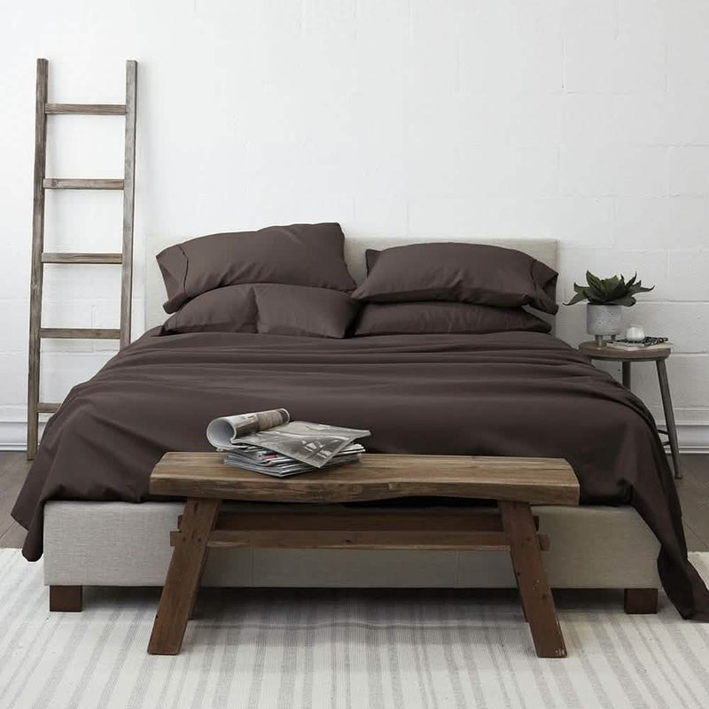 6-Piece: Essential Sheet Set Bedding Twin Chocolate - DailySale