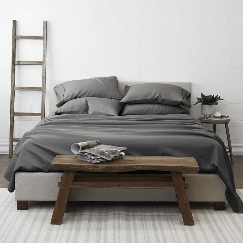 6-Piece: Essential Sheet Set Bedding Twin Gray - DailySale
