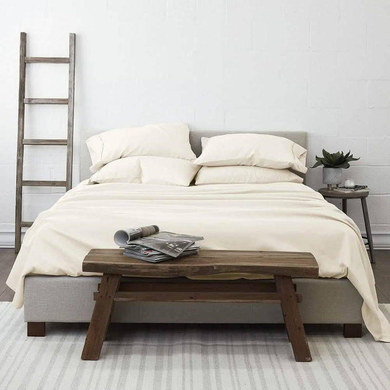 6-Piece: Essential Sheet Set Bedding Twin Ivory - DailySale