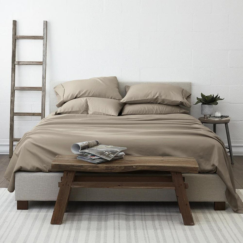 6-Piece: Essential Sheet Set Bedding Twin Taupe - DailySale