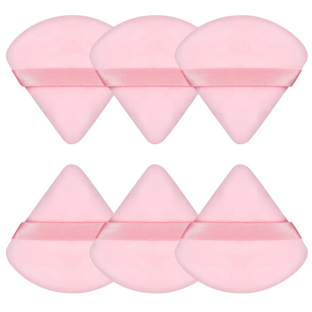 6-Piece: Face Soft Triangle Powder Puff Beauty & Personal Care Pink - DailySale