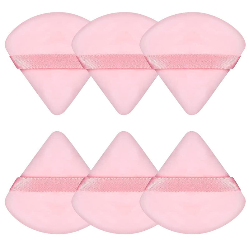 6-Piece: Face Soft Triangle Powder Puff Beauty & Personal Care Pink - DailySale