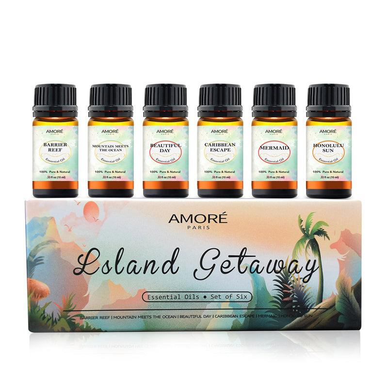 6-Piece: Island Gateway Pure Aromatherapy Essential Oil Set Wellness - DailySale