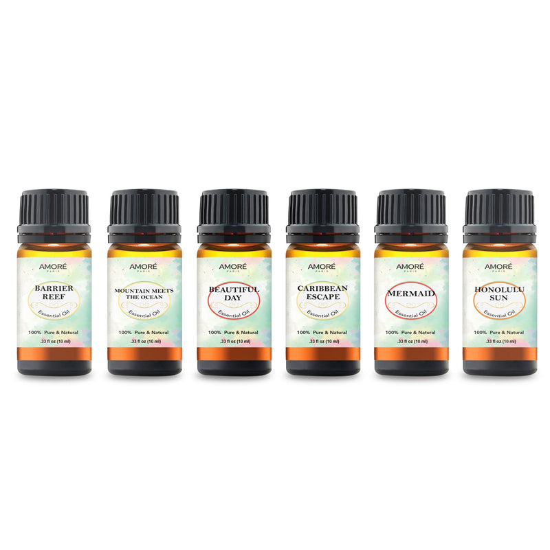 6-Piece: Island Gateway Pure Aromatherapy Essential Oil Set Wellness - DailySale