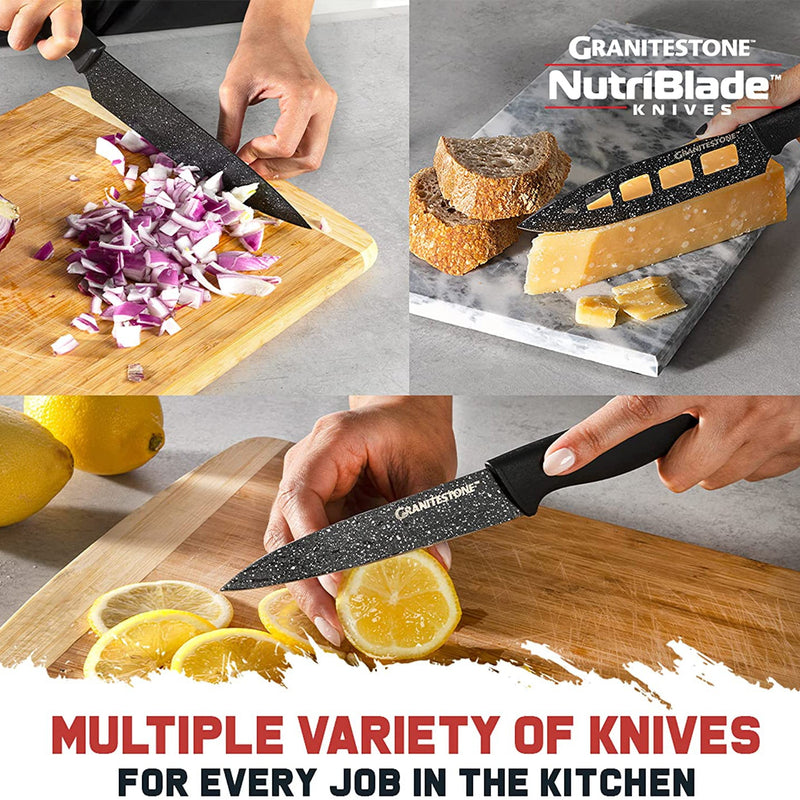 6-Piece: Nutriblade Knife Set by Granitestone Kitchen Tools & Gadgets - DailySale