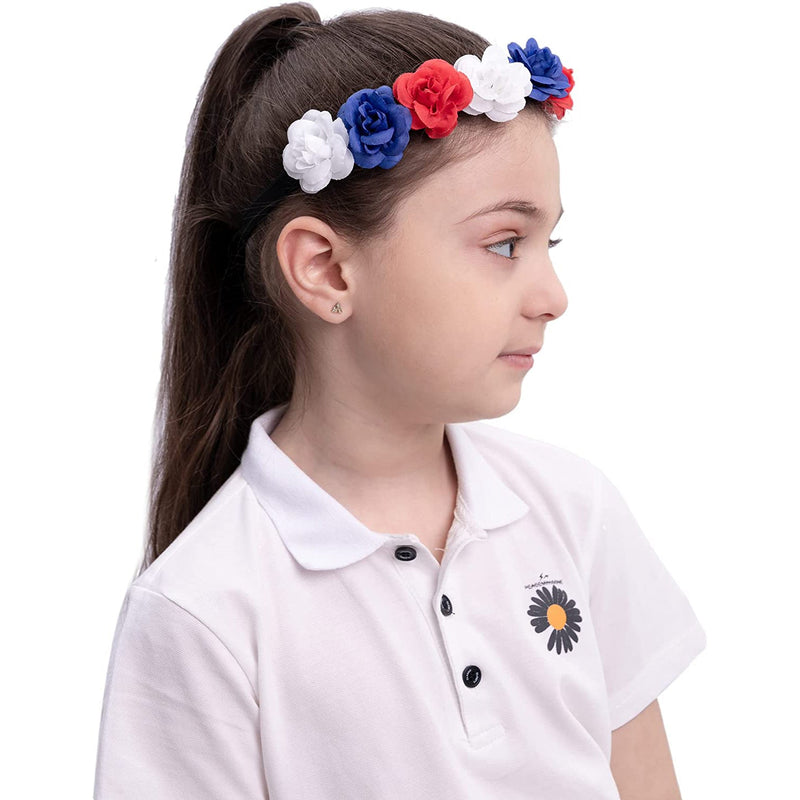 6-Piece: Patriotic Flower Headbands Holiday Decor & Apparel - DailySale