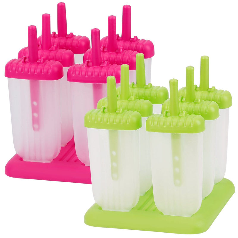 6-Piece: Popsicle Molds Reusable Ice Cream DIY Ice Pop Maker Kitchen & Dining - DailySale