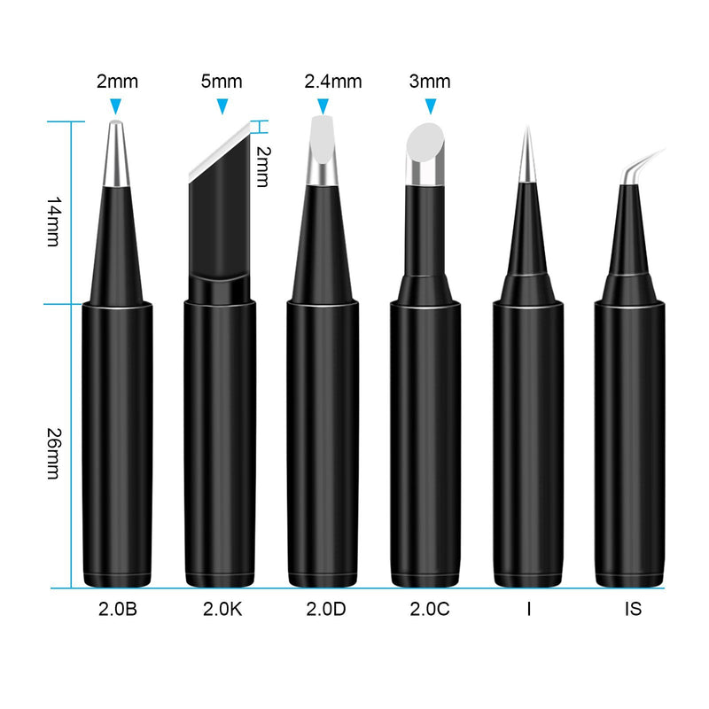 6-Piece Set: 900M-T Series Soldering Iron Tips Household Appliances - DailySale