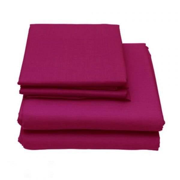 Folded twin-size 6-Piece Set of Egyptian Comfort 1600 Count Deep Pocket Bed Sheets in color burgundy