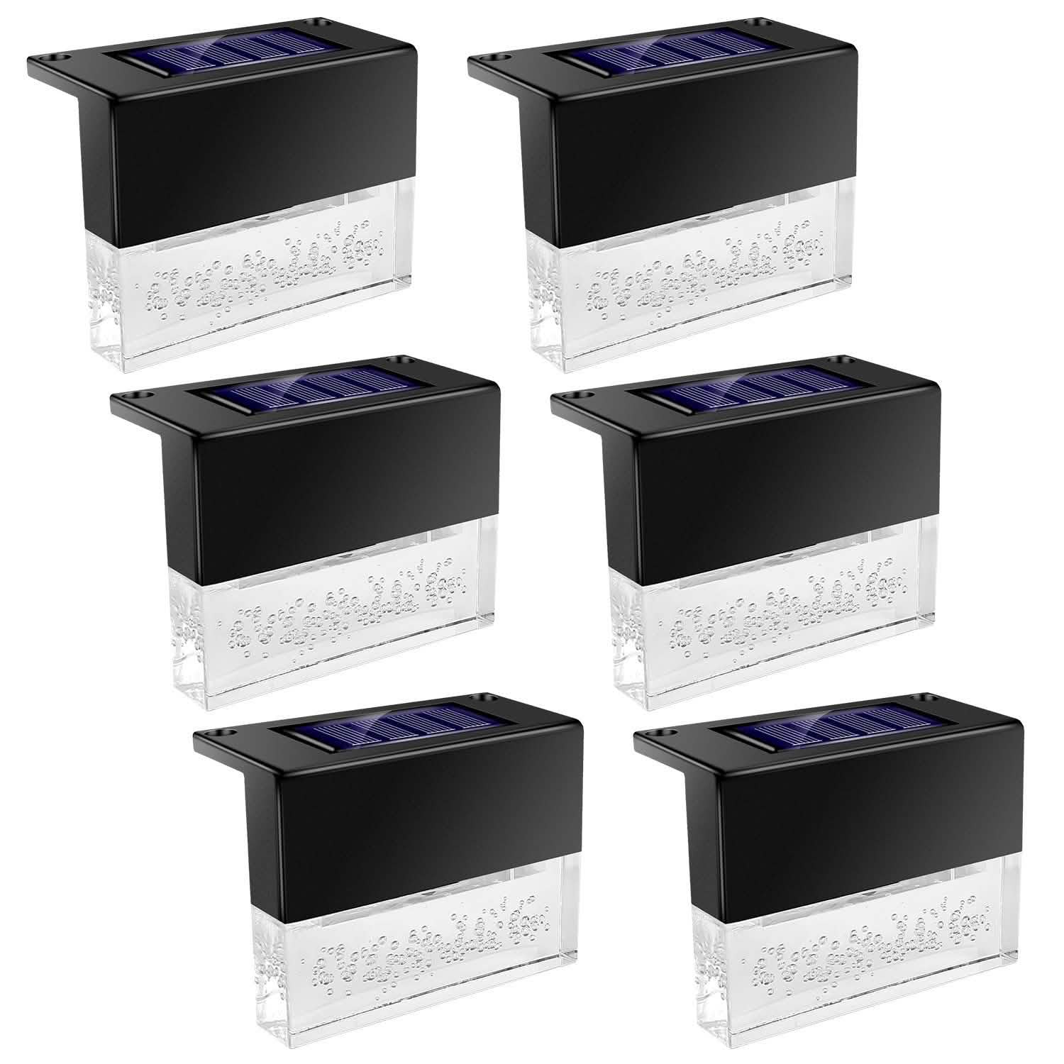 6-Piece: Solar Powered Acrylic Bubbles Decorative Deck Lights Outdoor Lighting - DailySale