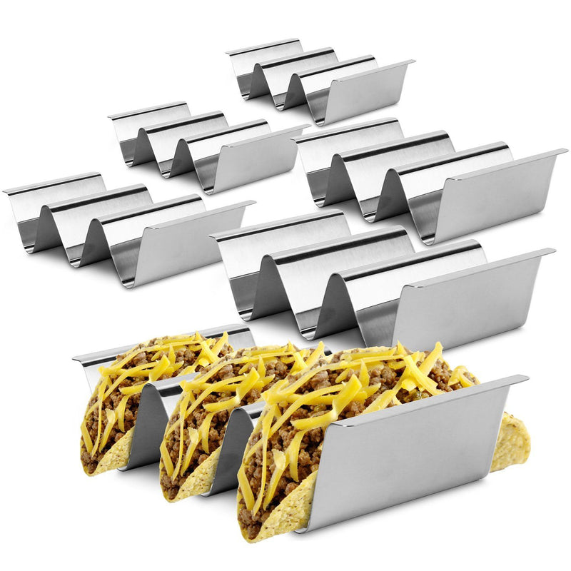 6-Piece: Stainless Steel Taco Holders Kitchen Tools & Gadgets - DailySale