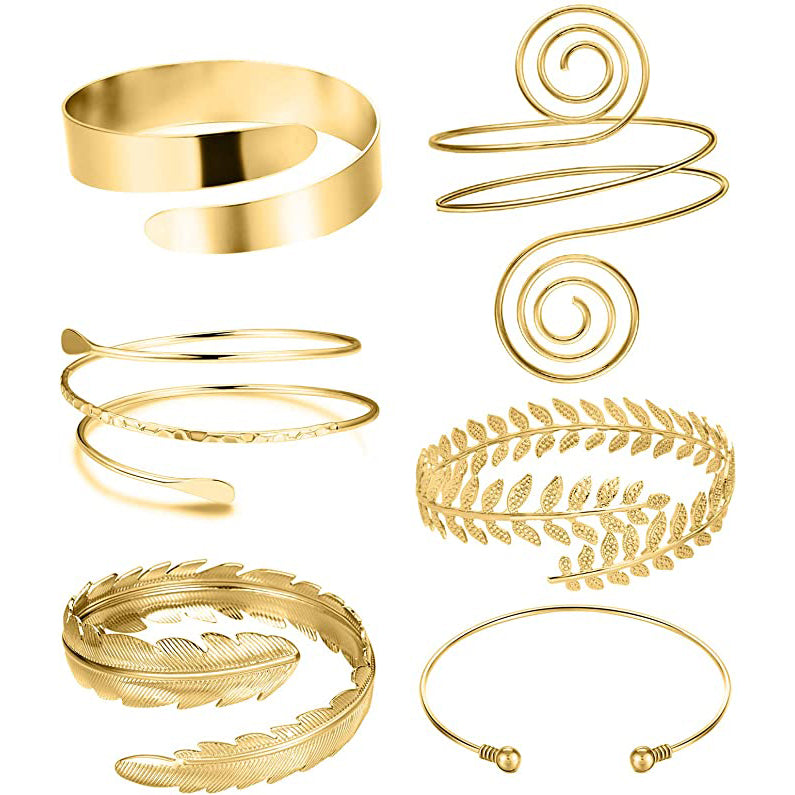 6-Piece: Women's Arm Band Cuff Bracelet Bracelets - DailySale