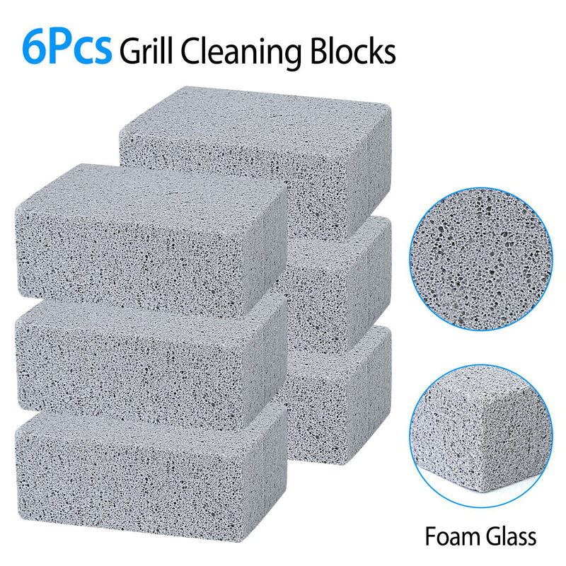 6-Pieces: Grill Griddles Cleaning Block Kitchen & Dining - DailySale
