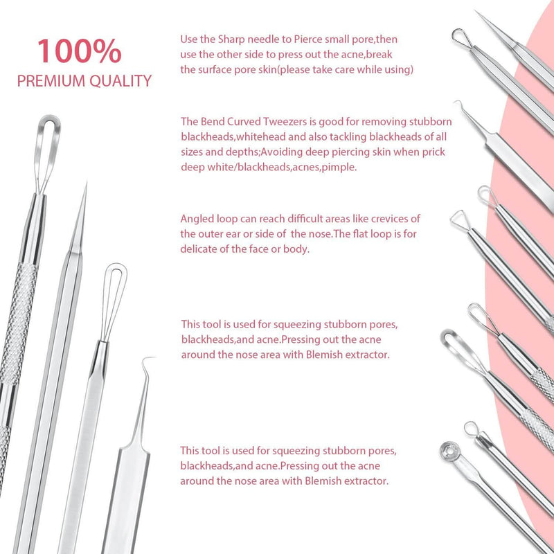 6-Pieces Set: Blackhead Remover Comedones Extractor Acne Removal Kit Beauty & Personal Care - DailySale
