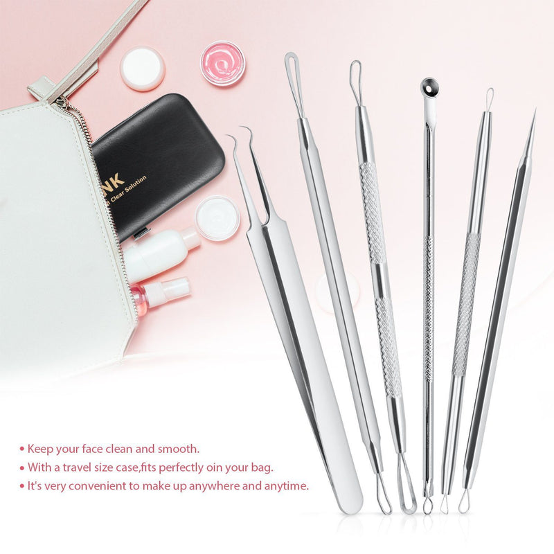 6-Pieces Set: Blackhead Remover Comedones Extractor Acne Removal Kit Beauty & Personal Care - DailySale