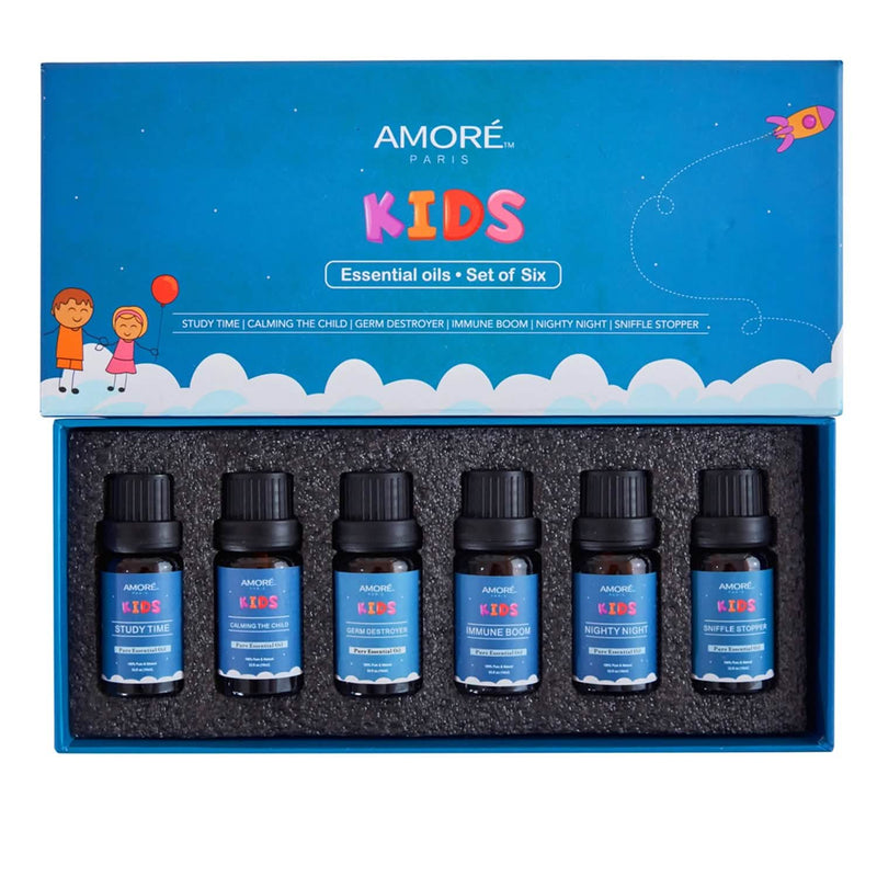 6-Pieces Set: Natural Aromatherapy Kids Safe Essential Oils Starter Set Wellness - DailySale