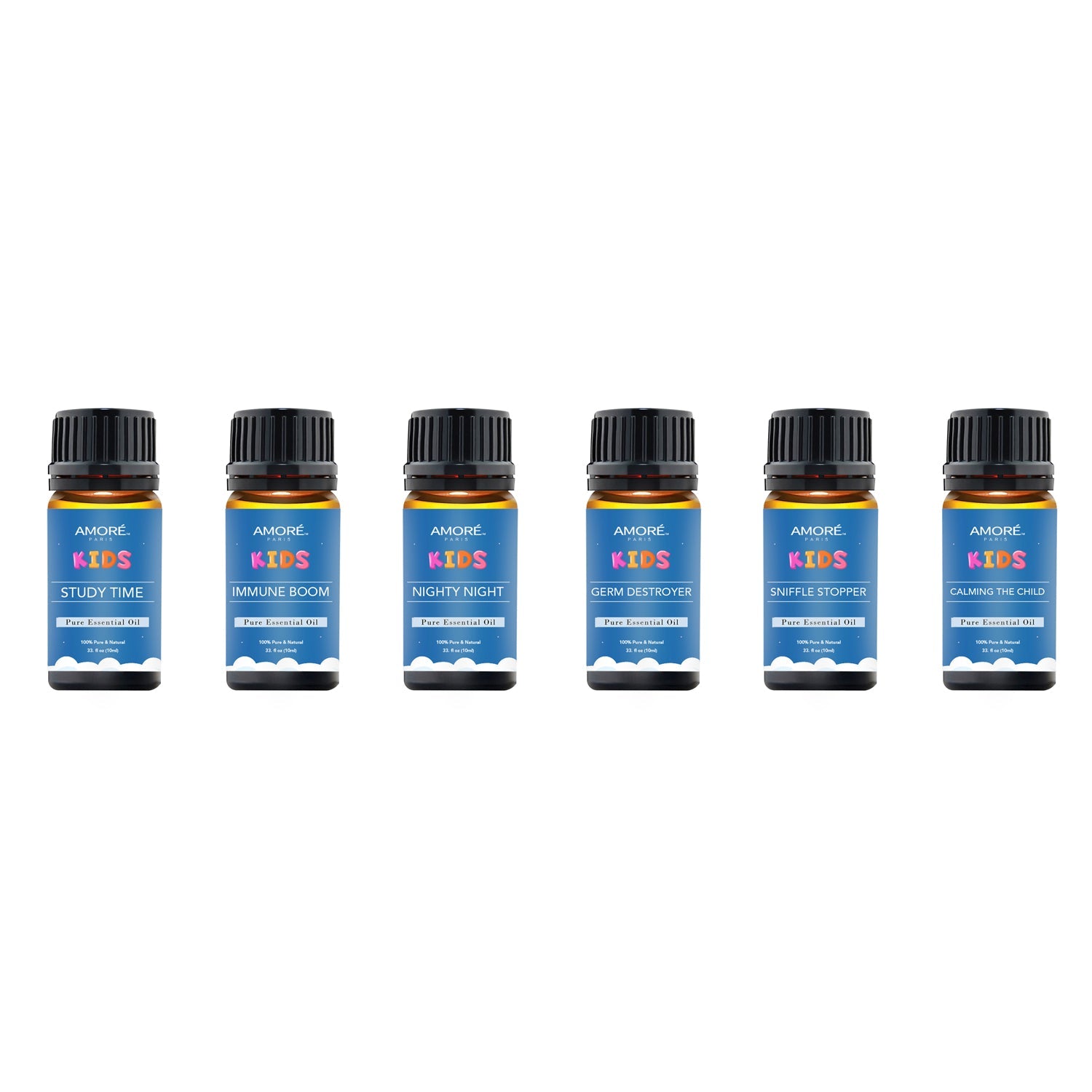 6-Pieces Set: Natural Aromatherapy Kids Safe Essential Oils Starter Set Wellness - DailySale