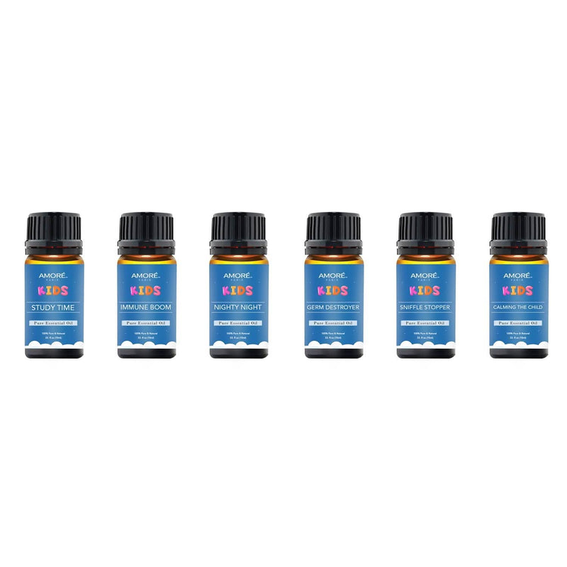 6-Pieces Set: Natural Aromatherapy Kids Safe Essential Oils Starter Set Wellness - DailySale
