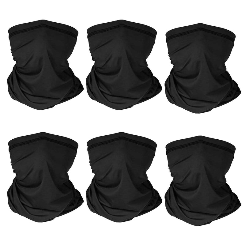 6-Pieces: Summer Neck Gaiter UV Sunscreen Protection Face Mask Face Masks & PPE - DailySale
