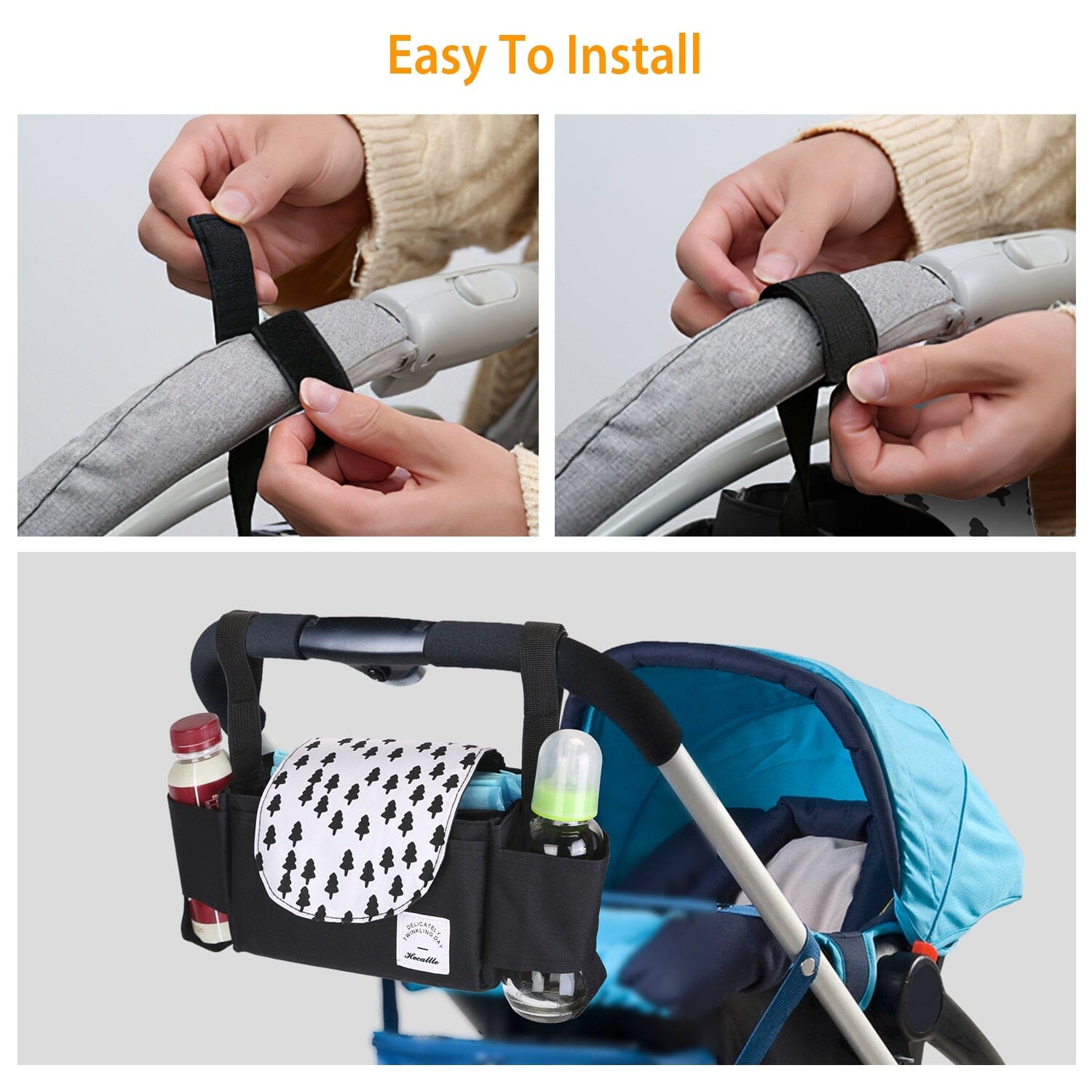 6-Pockets Baby Trolley Bag with Cup Holder Baby - DailySale