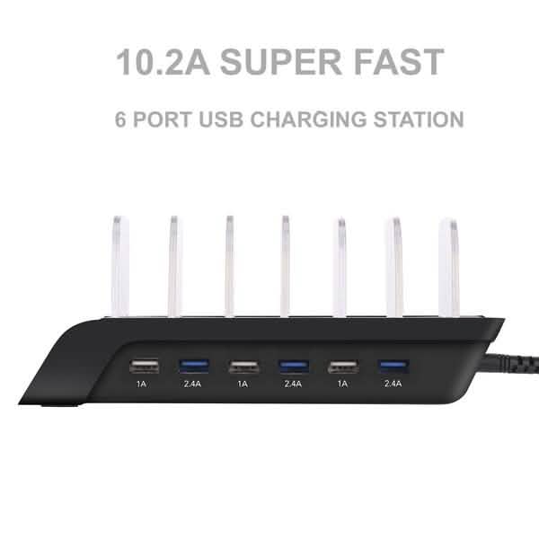 6 Port USB Charging Station Mobile Accessories - DailySale