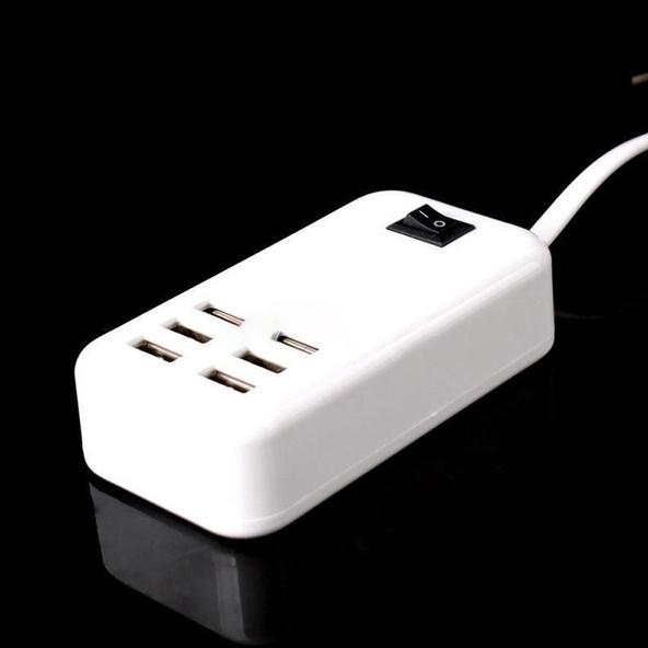 6-Ports USB-Powered Devices Wall Charger Power Adapter Mobile Accessories - DailySale