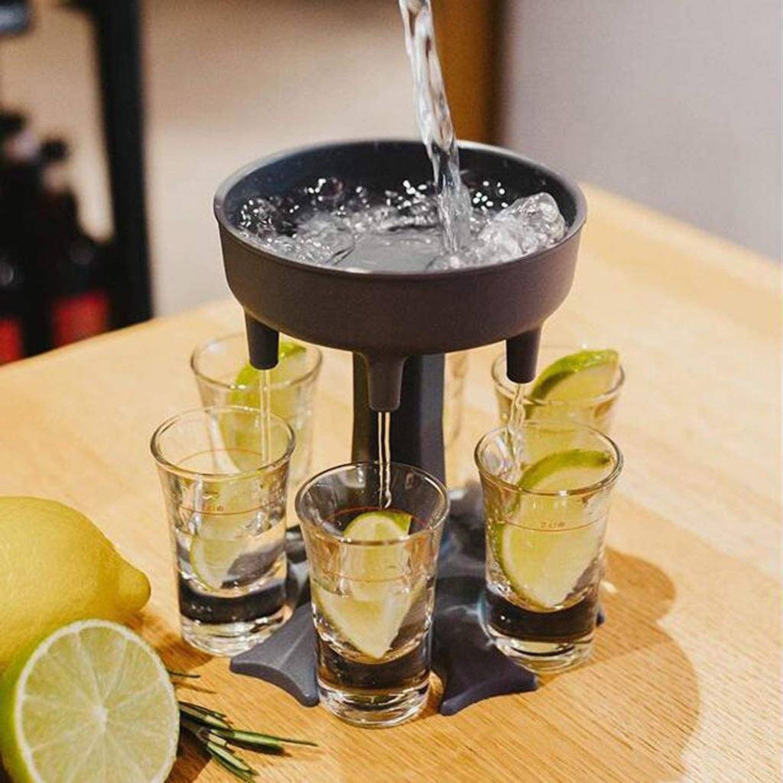 6 Shot Glass Dispenser and Holder Kitchen & Dining - DailySale