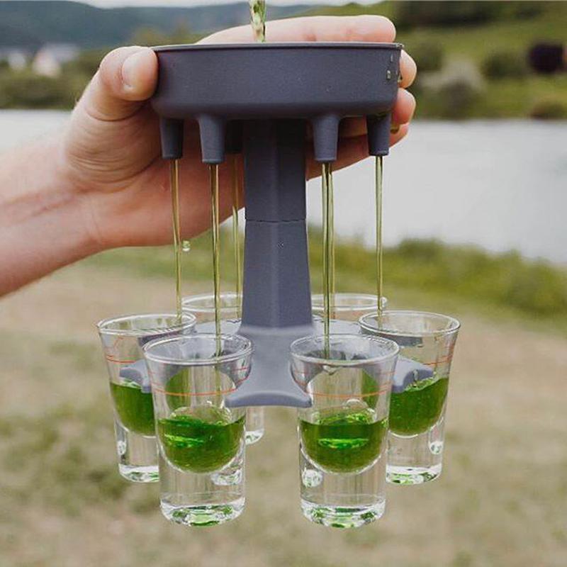 6 Shot Glass Dispenser and Holder Kitchen & Dining - DailySale