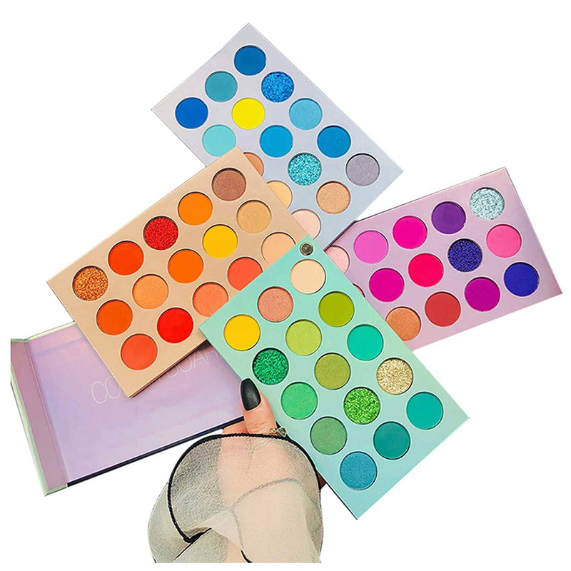 60 Colors Eyeshadow Palette 4-in-1 Color Board Makeup Palette Set Beauty & Personal Care - DailySale