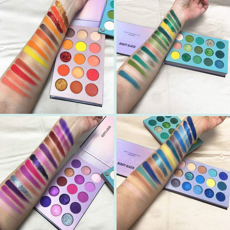 60 Colors Eyeshadow Palette 4-in-1 Color Board Makeup Palette Set Beauty & Personal Care - DailySale
