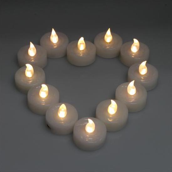 60-Piece: Warm White LED Light Wedding Party Flameless Candle Lighting & Decor - DailySale