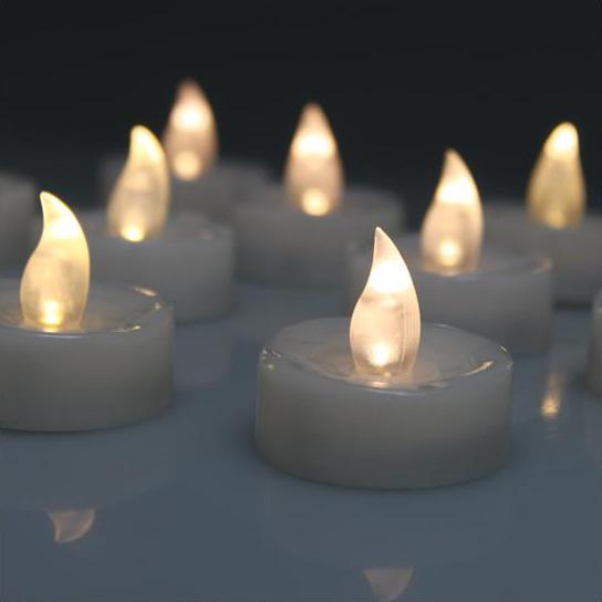 60-Piece: Warm White LED Light Wedding Party Flameless Candle Lighting & Decor - DailySale