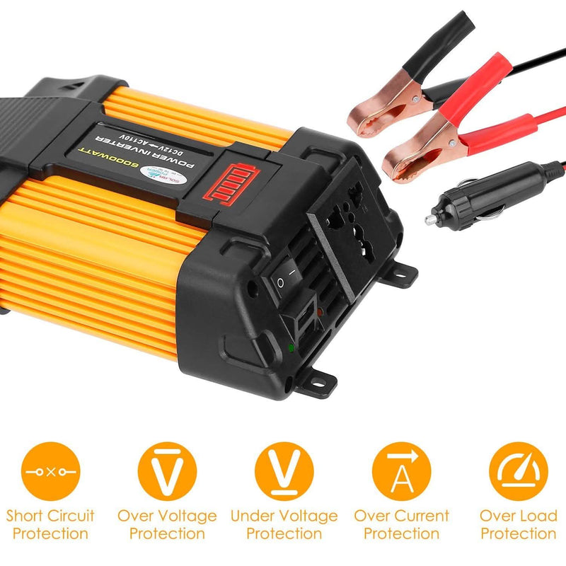 6000W Peak Power Inverter DC 1 Mobile Accessories - DailySale