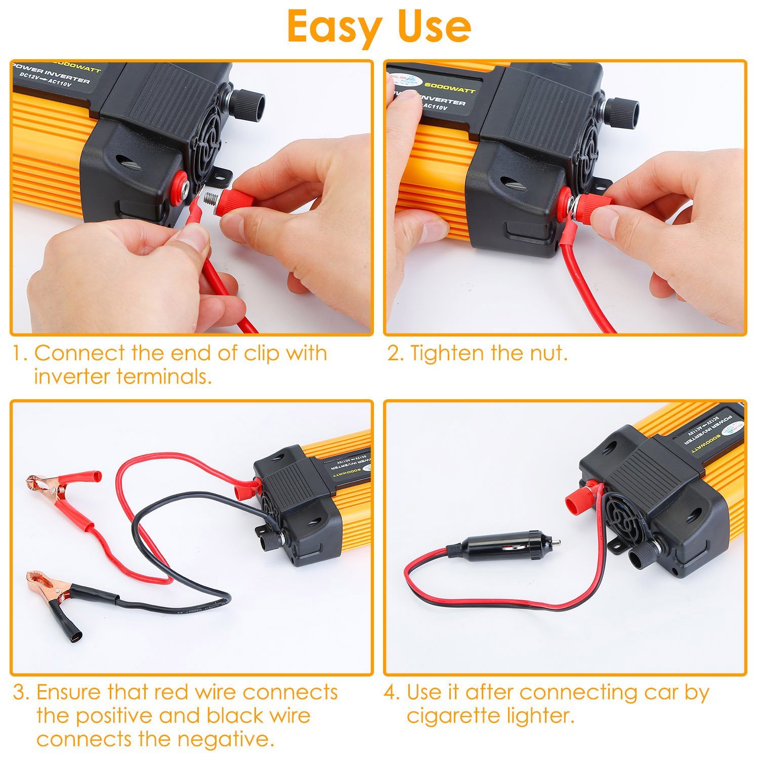 6000W Peak Power Inverter DC 1 Mobile Accessories - DailySale