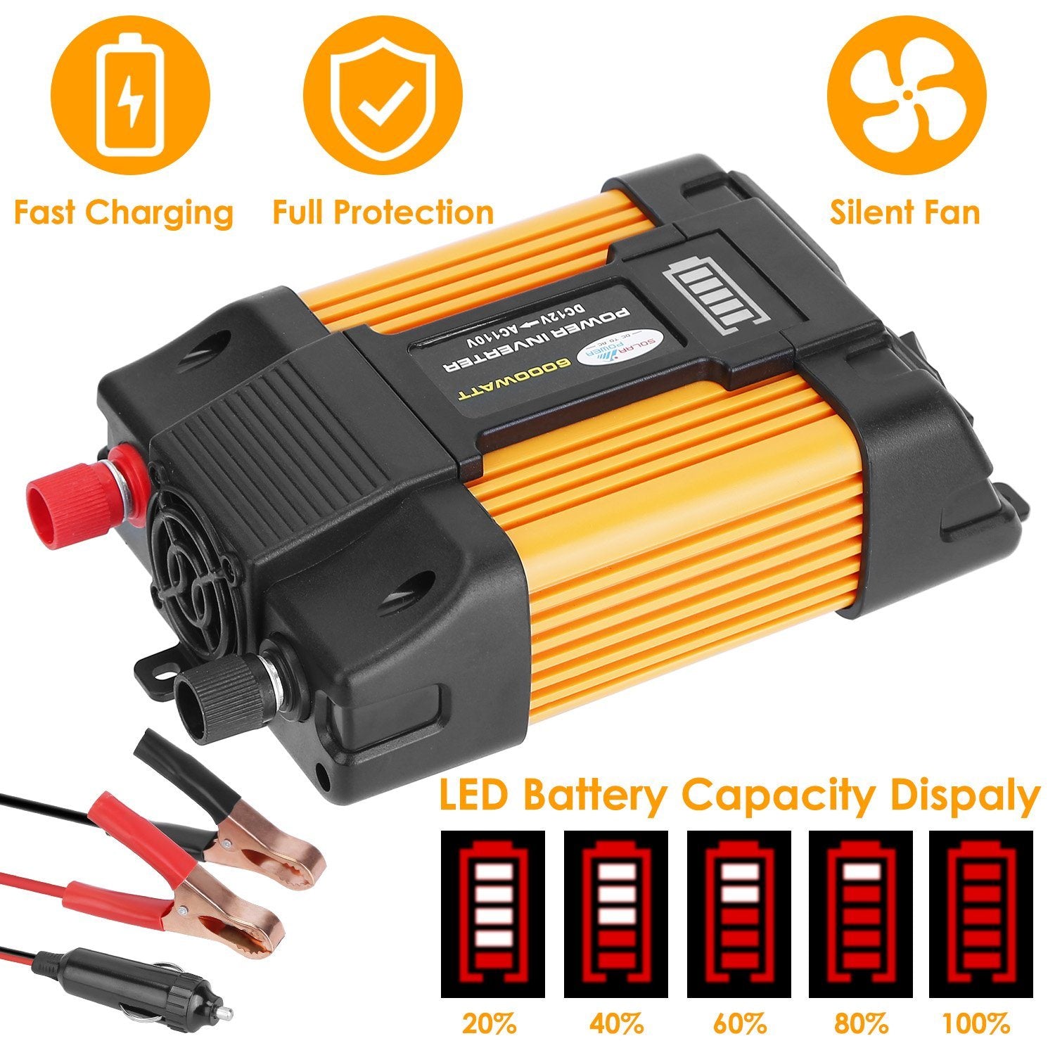 6000W Peak Power Inverter DC 1 Mobile Accessories - DailySale