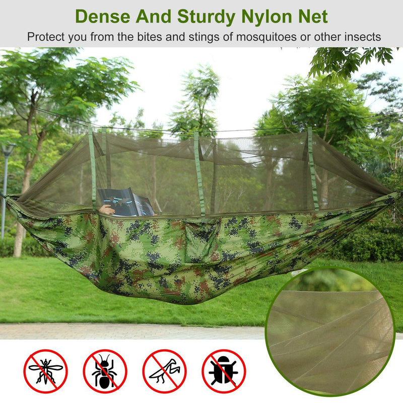 600lbs Load 2 Persons Hammock with Mosquito Net Sports & Outdoors - DailySale