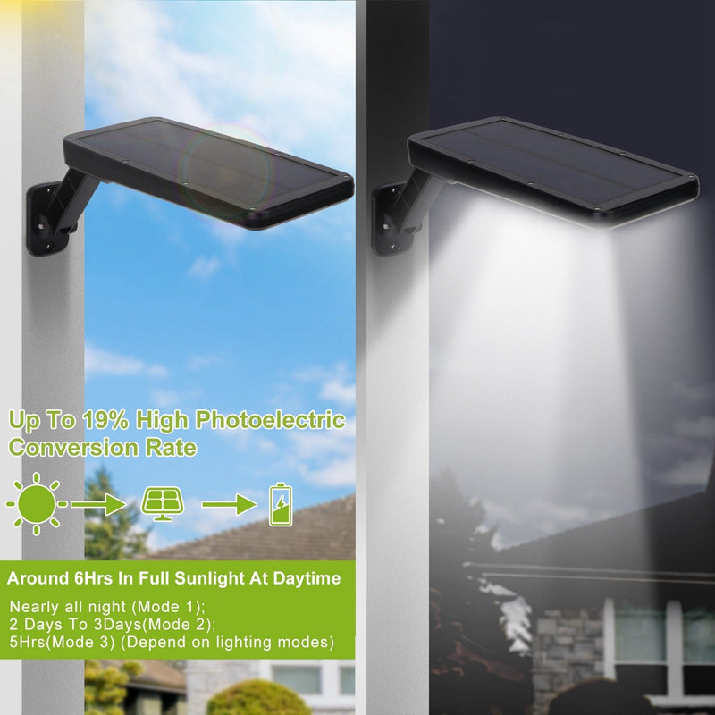 60LEDs Solar PIR Motion Sensor Remote Control Wireless Lamp Outdoor Lighting - DailySale