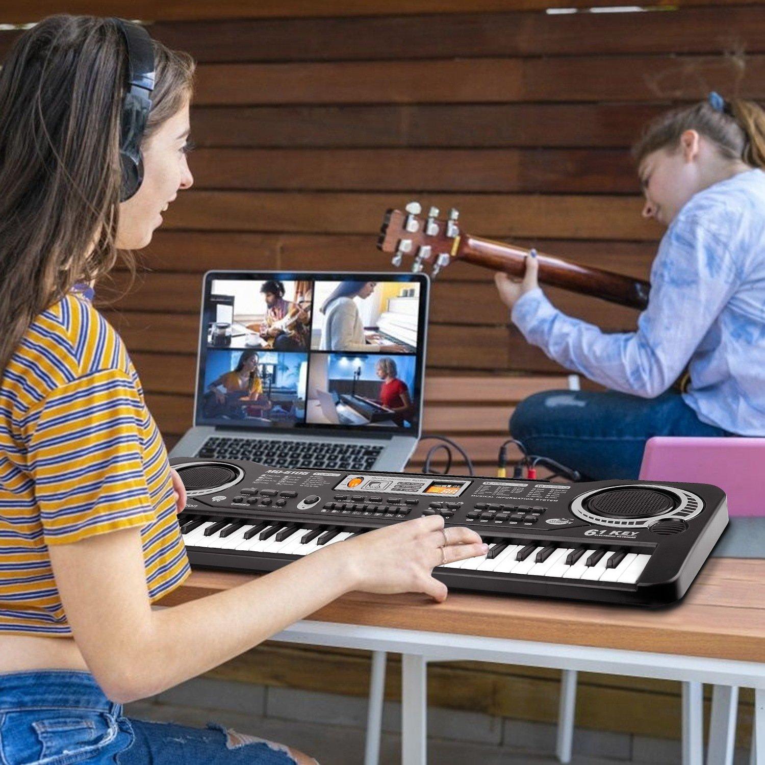 61 Keys Digital Music Electronic Keyboard Toys & Games - DailySale