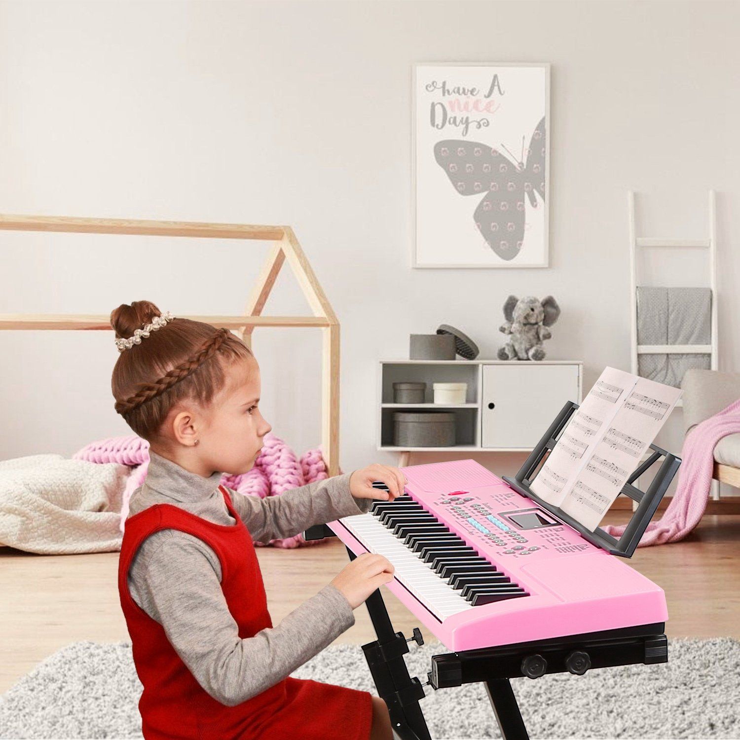 61 Keys Digital Music Electronic Keyboard Toys & Games - DailySale