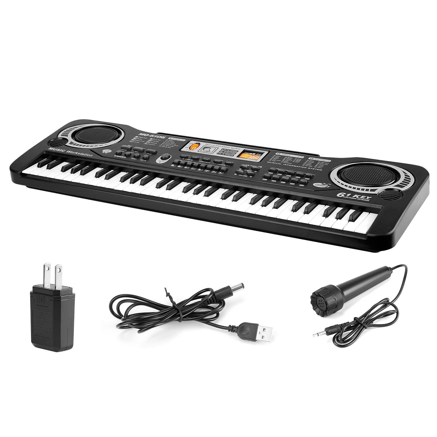 61 Keys Digital Music Electronic Keyboard Toys & Games - DailySale